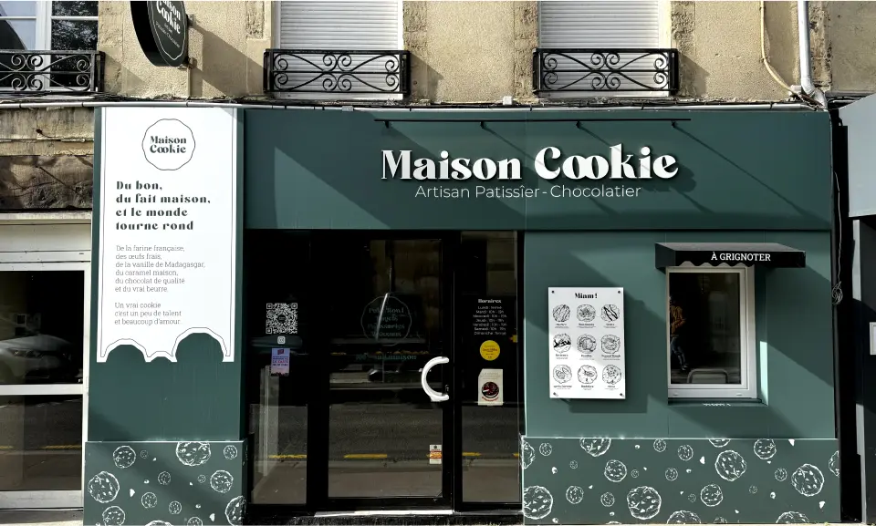 Boutique Maison Cookie, un espace accueillant et gourmand.