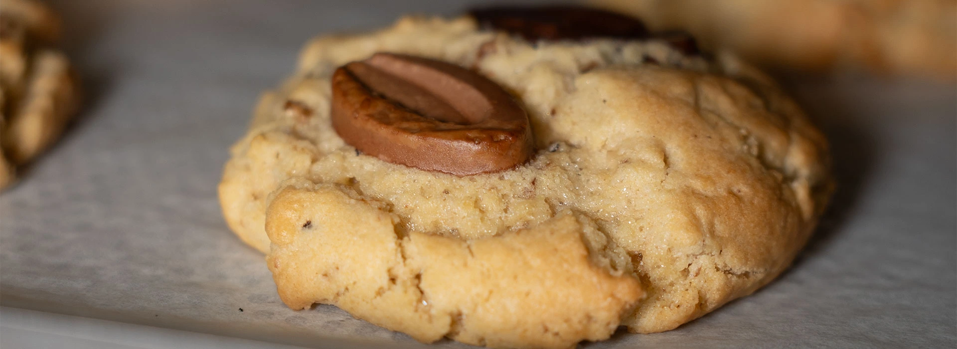 Cookie "Après j'arrête" en pleine cuisson